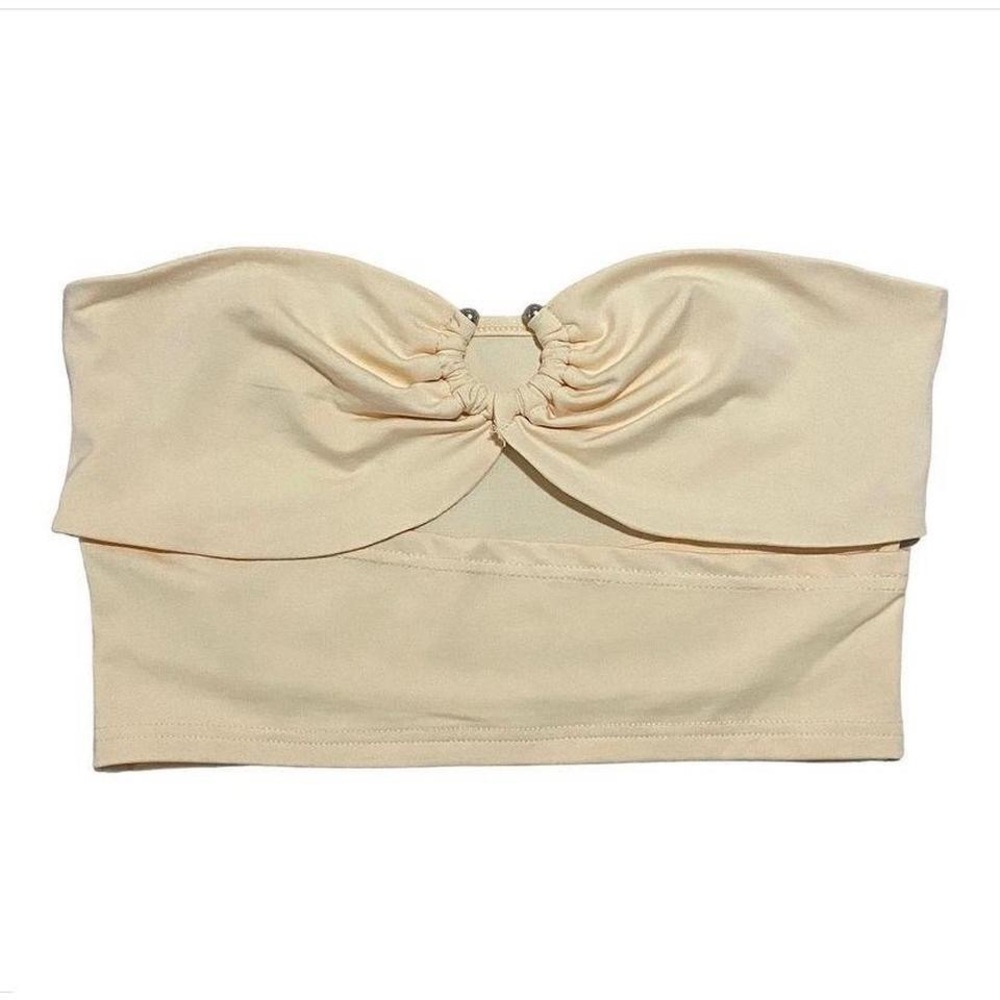 Shein U Ring Cut Out Front Tube Top
